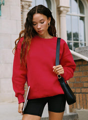 Dream Fleece Classic Crewneck Sweatshirt Red