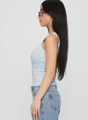 Dystran Top Blue / White Stripe