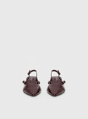 Therapy Irving Slingback Heels Burgundy