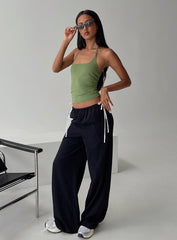 Sweet As Sugar Bow Pants Black / White