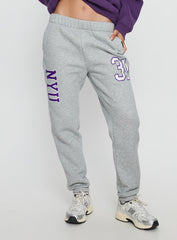 NYU Basic Sweatpants Heather Grey
