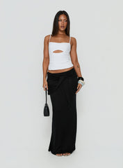 Lenara Cut Out Cami Top White