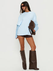 Renelle Layered Long Sleeve Top Multi