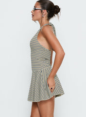 Wild Voltage Halter Playsuit Multi